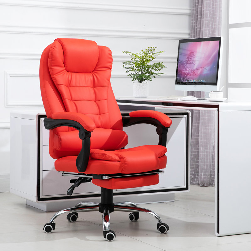 Fauteuil président ergonomique Yeldell, Rouge