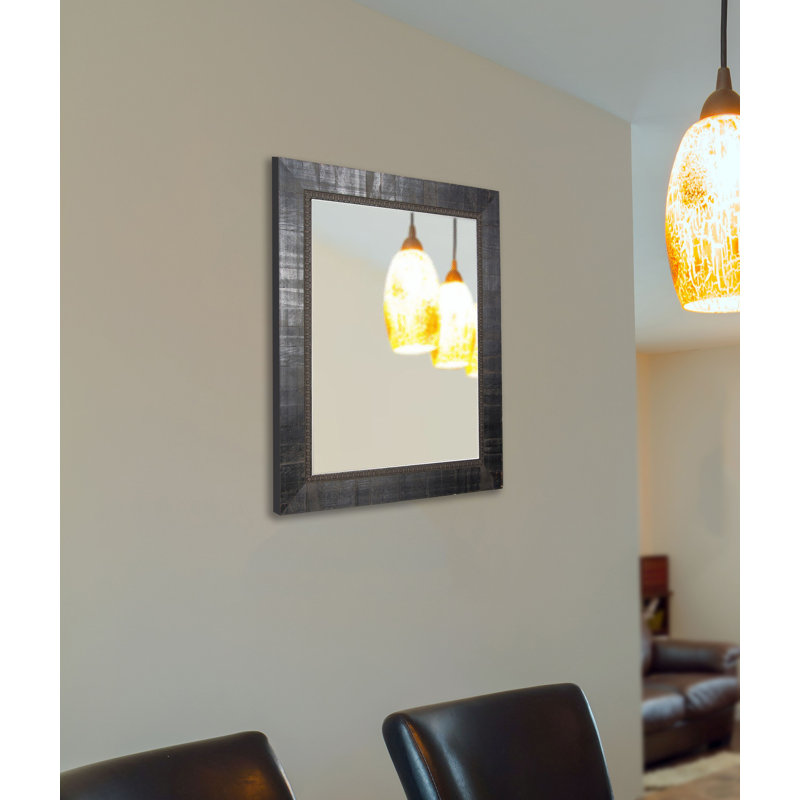 Vinson Solid Wood Flat Mirror, 62.5" H x 24.5" W, Ebony
