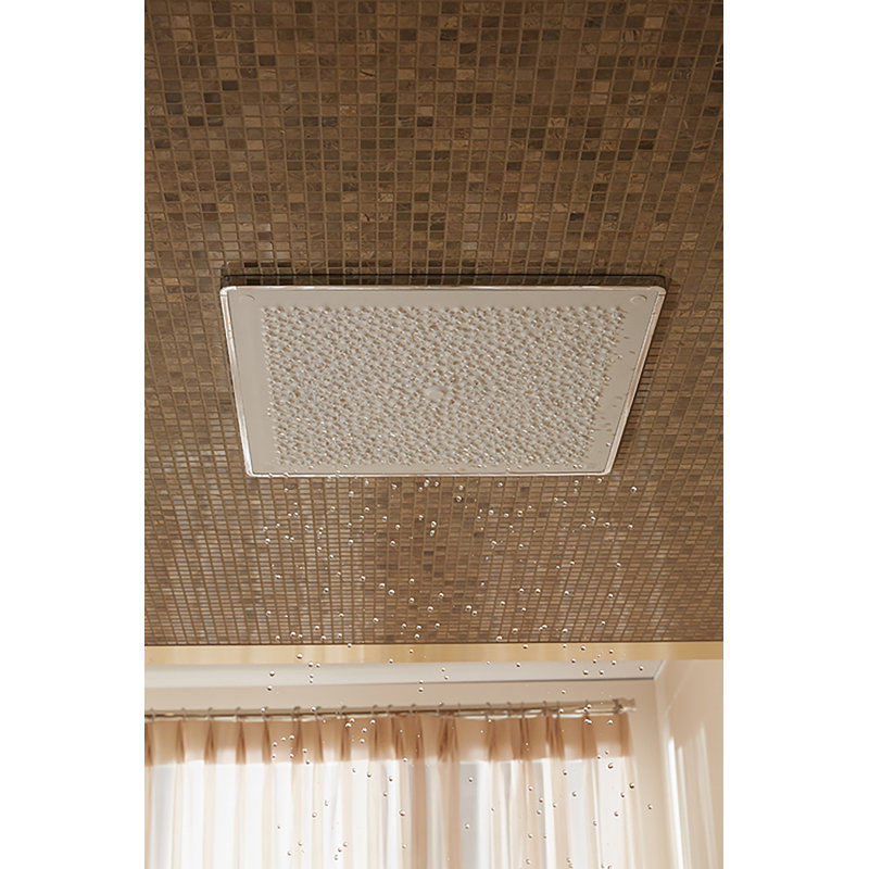 Pomme de douche Kohler Real Rain, Nickel poli