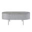 Table basse grise et brillante grise