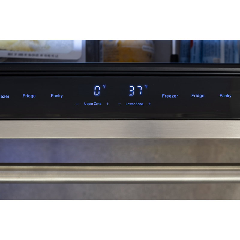 Zephyr Presrv 24" Built-In Stainless Steel Dual Zone Refrigerator Freezer Drawers