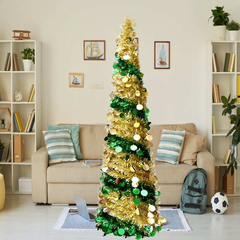 Arbre de Noël 60 po à double changement de couleur Pop Up