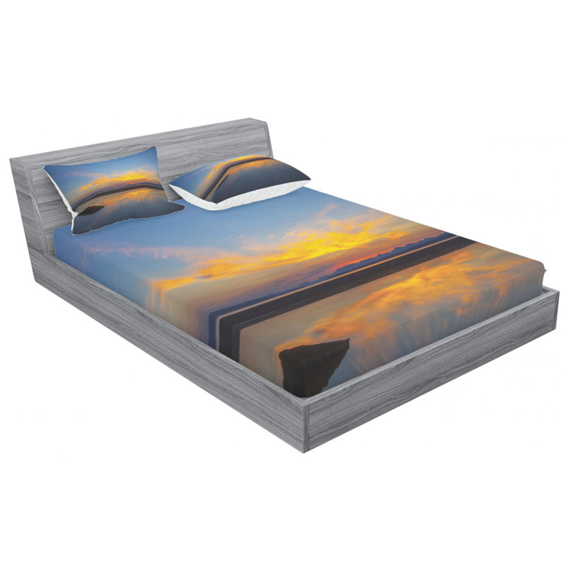 Microfiber Sheet Set, Full Sheet Set with Fitted Sheet