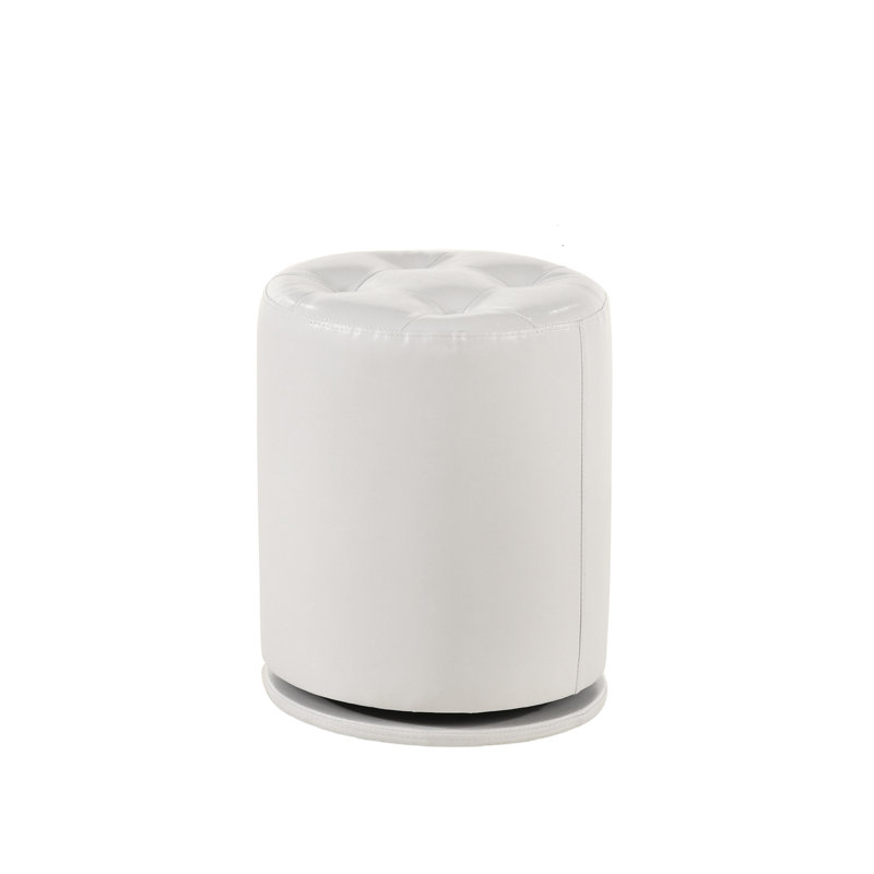 Tabouret de coiffeuse pivotant 1 pièce, Blanc