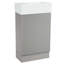 Meuble-lavabo moderne de 18,6 po avec lavabo, tablette à deux niveaux et orientation à gauche ou à droite pour un rangement efficace-21079176