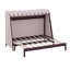 Lit simple TG, lit gigogne en bois de pin, cadre de lit, lit pour enfant avec tente écossaise rose, lumière DEL, tablette, lit gigogne escamotable-1127675088