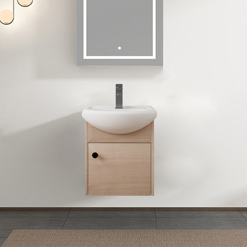 Meuble-lavabo simple avec comptoir Ballal 18