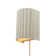 1-Light Cream Plug-In or Hardwire Wall Sconce