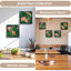 Art mural en bois de cèdre naturel et mousse préservée - fait à la main