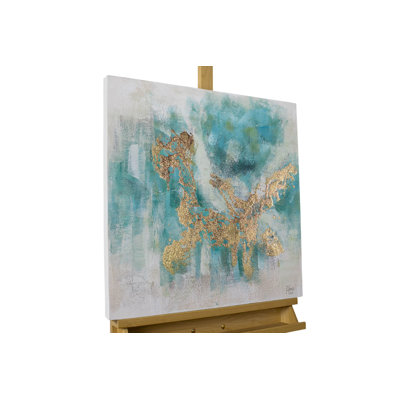Shimmering Lake Hand -Painted Acrylic Painting