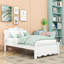 Wood Platform Bed with Headboard-1898752434