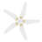 52"  5 - Blade LED Smart Standard Ceiling Fan with Remote Control and Light Kit Included.