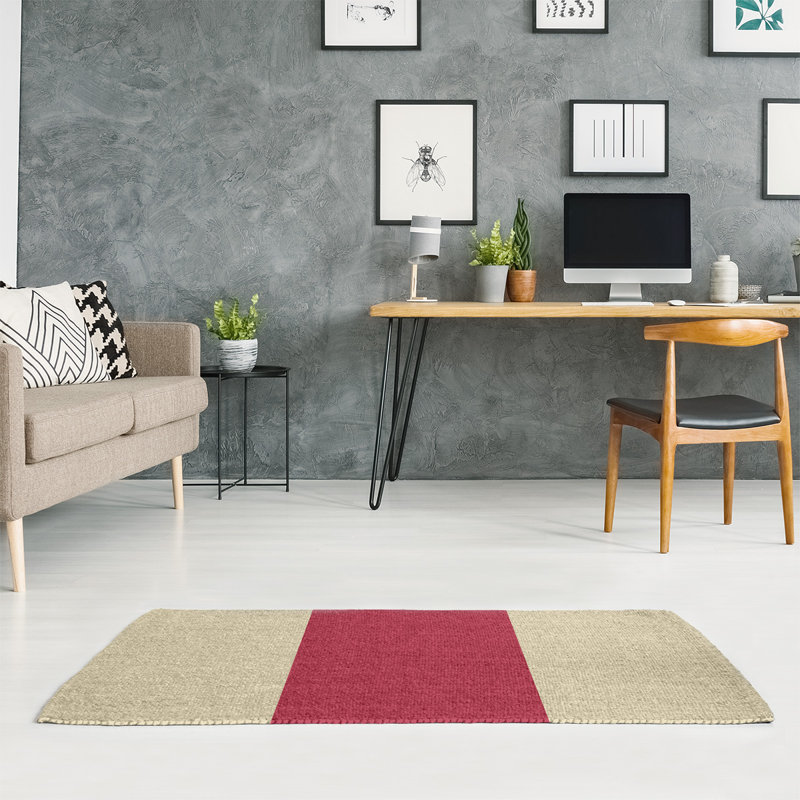Chenille Striped Indoor Rug, Rectangle 4' x 6'