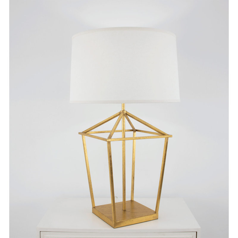 Dana Table Lamp, Gold Leaf