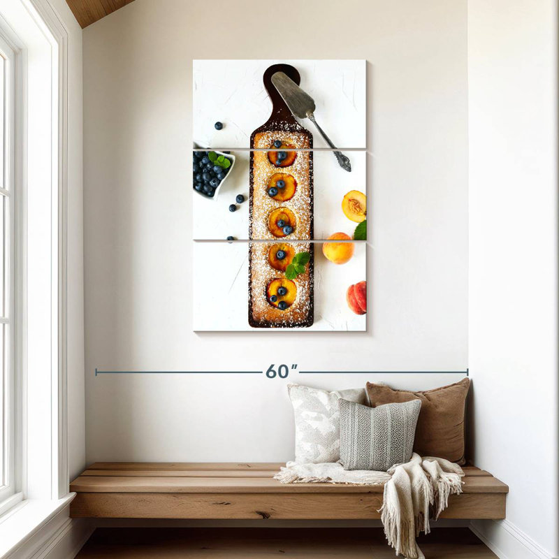 Yarlin Baked Peach Dessert, 45" H x 28" W
