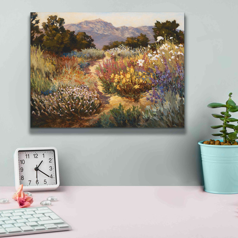 Spring Trails - peinture sur toile tendue, H 12 po x l 16 po x P 0,75 po