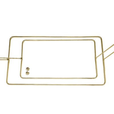 Tringle rectangulaire à rideau de douche extensible