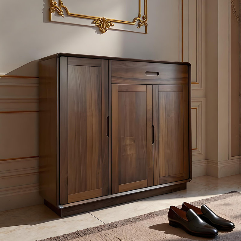 Armoire à chaussures en bois massif