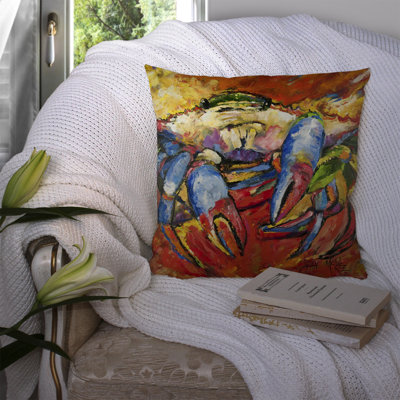 Coussin intérieur/extérieur rouge crab
