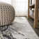 Swirl Marbled Abstract Gray/Black Rug