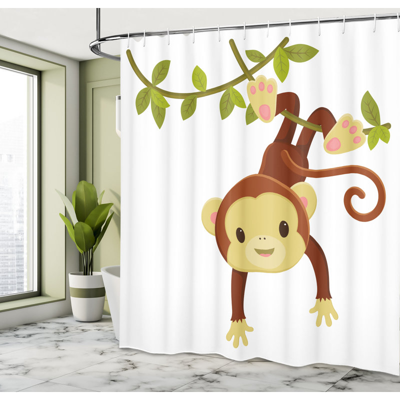 Shower Curtain with Hooks Included, 84"H x 69"W