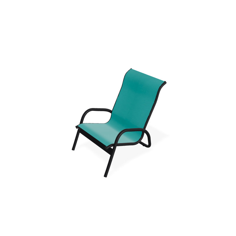 Gardenella Patio Chair, Aqua, Black