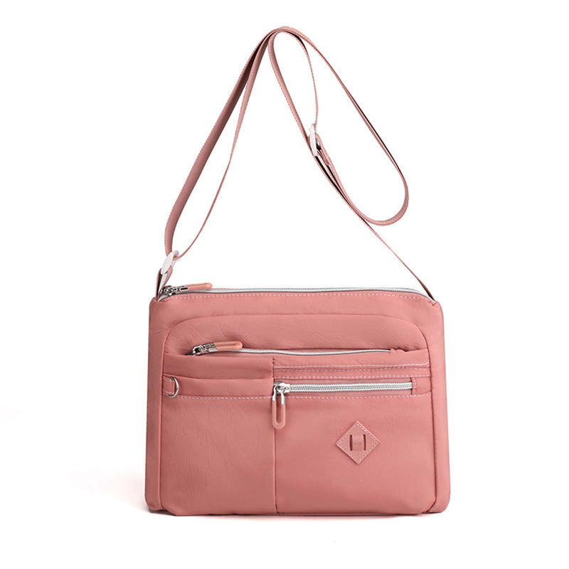 Backpack Women Multi-Pocket Shoulder Bag, Pink