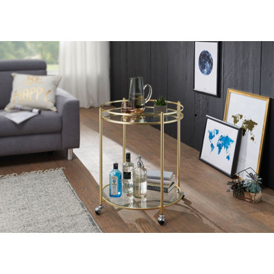 Kaden Aluminium Bar Cart