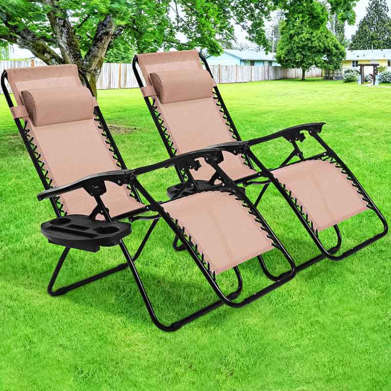 Folding Zero Gravity Chair, Beige