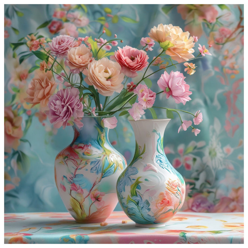 Édredon floral, Très grand lit