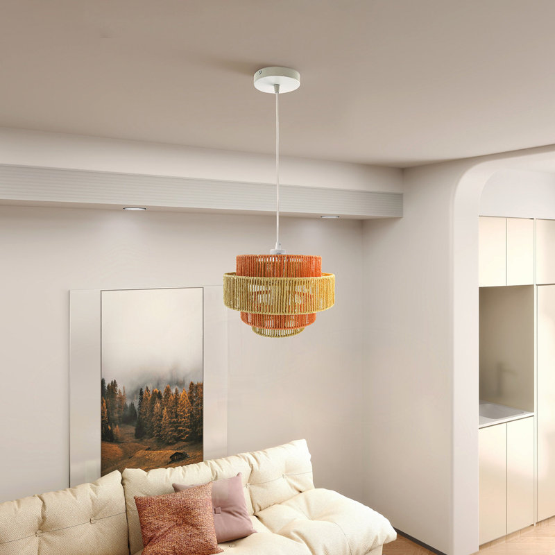 Charming Pendant Lamp with Natural and Stylish Weave for All Rooms