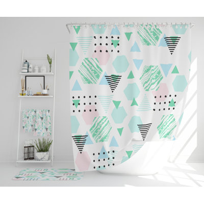 Nekea Polyester Shower Curtain Set