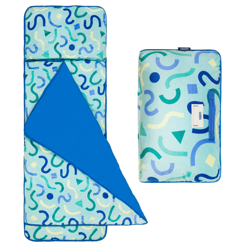 Wildkin Kids Velour Nap Mat – Soft, Cozy, Convenient for Daycare & Preschool – Confetti Blue, Confetti Blue