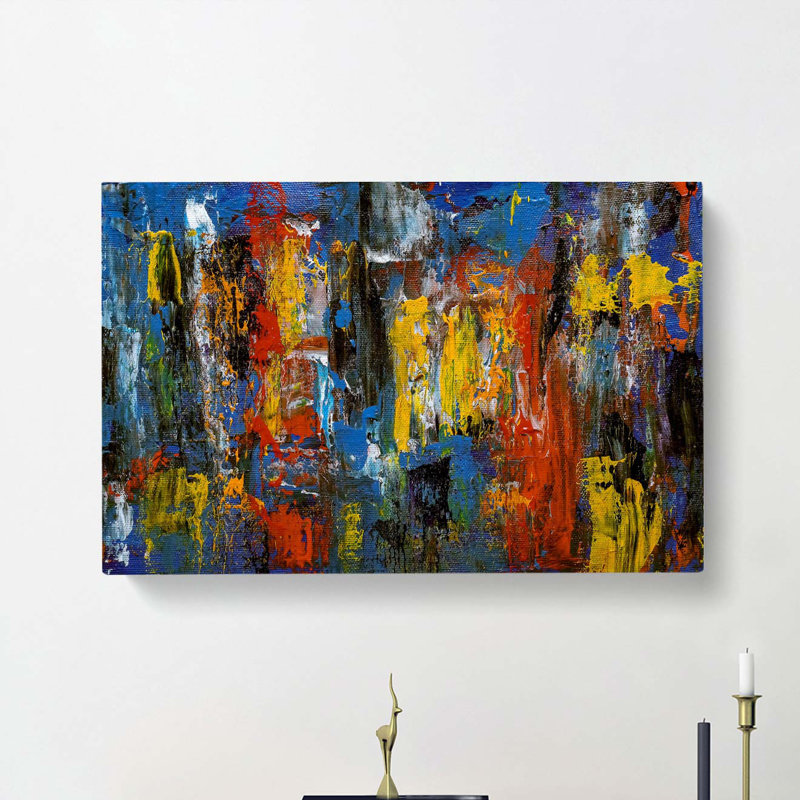Abstract Art Painting Vol.264 by S.Johnson - Wrapped Canvas Painting, 40cm H x 60cm W x 3cm D