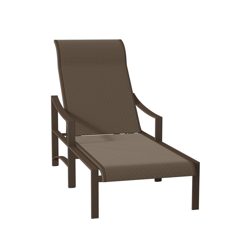 Kenzo Outdoor Metal Chaise Lounge, Greco, Cape Cove