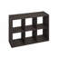 Rangement de cuisine à 6 cubes Furinno Hermite, îlot de cuisine, étagère de boulanger, buffet Buffet, chêne foncé-102557310