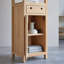 Coline Solid Wood Freestanding Linen Cabinet