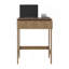Bureau d'ordinateur avec 2 tablettes latérales et surface de travail spacieuse