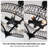 5-Light 20-Inch Modern Black Drum Crystal Chandelier,  Adjustable Height Pendant Light For Kitchen Island Dining Room Entryway-487591986