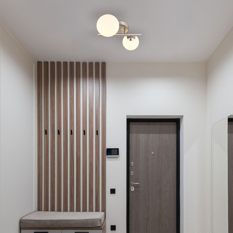 Oxly Glass Semi Flush Mount