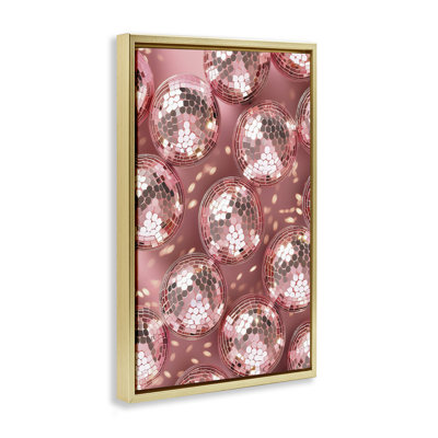Disco Ball Shimmer Pattern Floating Frame, design by LSR Design Studio