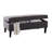 Repose-pieds rectangulaire avec rangement Ernest