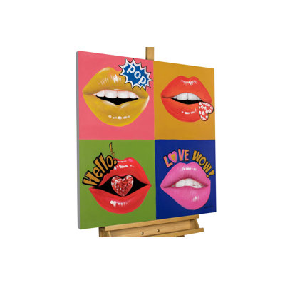 Acrylic Painting Hand Painted In Awe Of Pop Art