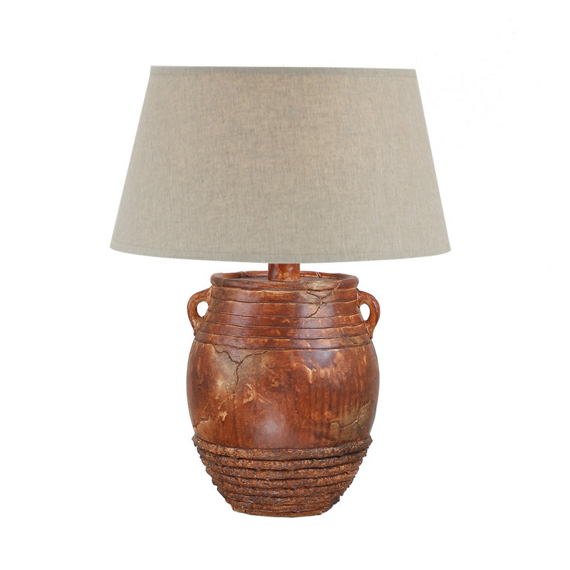 Frosica Hydrocal Table Lamp, Brick Red, Yes