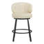 Tabouret de bar rotatif 26 po avec dossier à oreilles Matisse-126756154-126756156