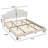 Upholstered Platform Bed With Adjustable Headboard-166824985-166824987