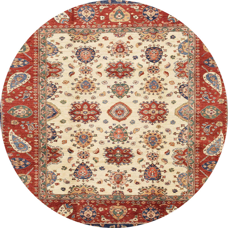 Tapis abstrait moderne 3716, Rond 4 pi