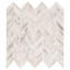 Rosavena Chevron 12 in. x 12 in. Polished Marble Mosaic Floor and Wall Tile