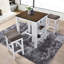 Ensemble de comptoir 3 pièces pour espace de rangement pour petit espace Design de ferme moderne Conception rétro facile à assembler-1726049916