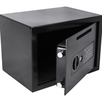 Compact Security Keypad Safe - Guard Your Valuables In Steel Theft Mail Construction Protected